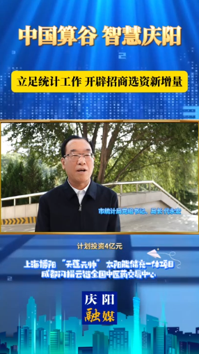 慶陽市統(tǒng)計局黨組書記、局長 代永宏：數(shù)據(jù)賦能 統(tǒng)計助力 加速項目落地