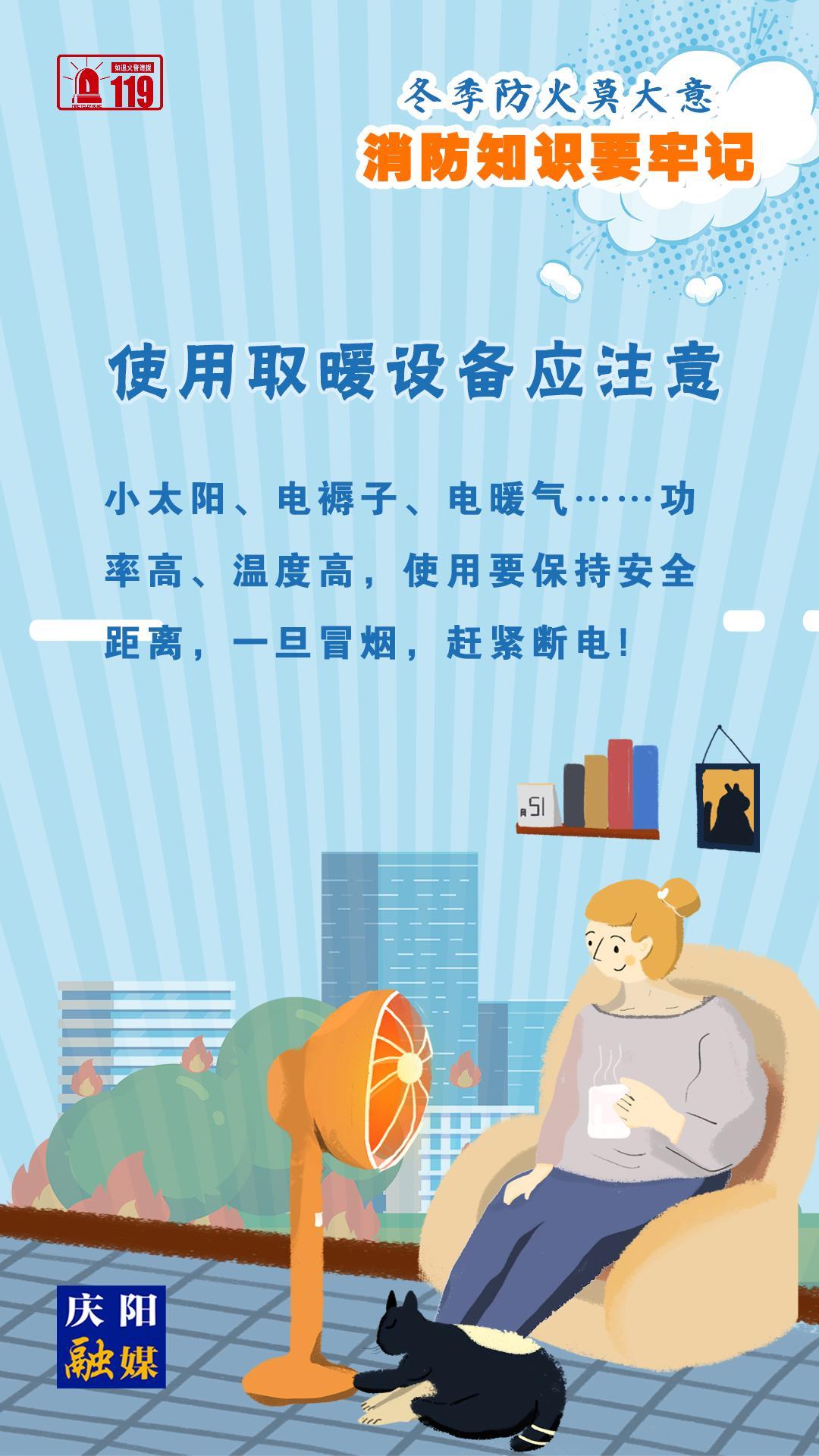 【微海報】冬季防火莫大意，使用取暖設(shè)備應(yīng)注意！
