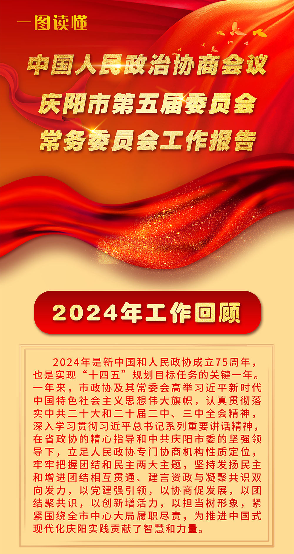 【一圖讀懂】政協(xié)慶陽市第五屆委員會(huì)常務(wù)委員會(huì)工作報(bào)告