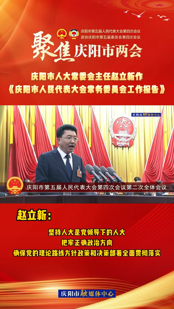 兩會(huì)V視(28)丨趙立新：堅(jiān)持人大是黨領(lǐng)導(dǎo)下的人大，把牢正確政治方向，確保黨的理論路線方針政策和決策部署全面貫徹落實(shí)